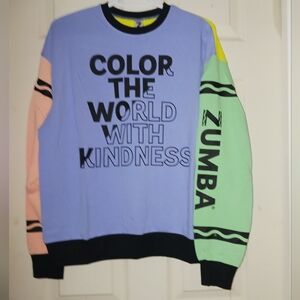 Zumba Colorful Graphic Sweatshirt